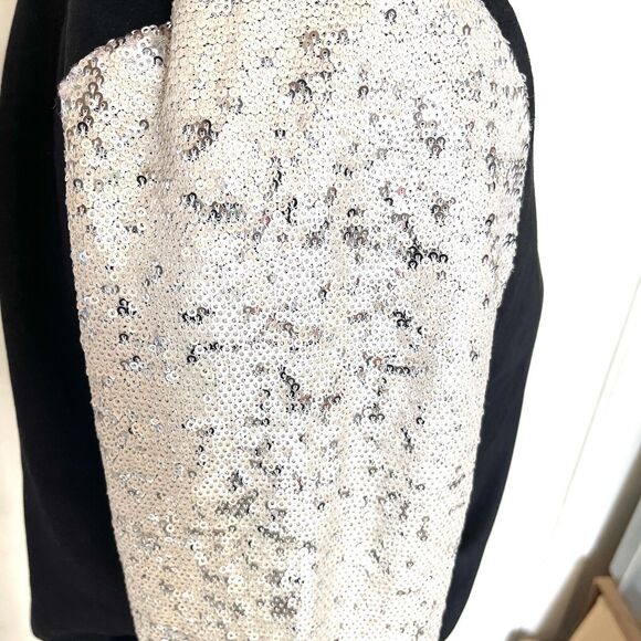 Forever 21 Women’s Jacket Sz Small Varsity Sequin Soft Fleece Cheerleader Bling - Picture 7 of 12